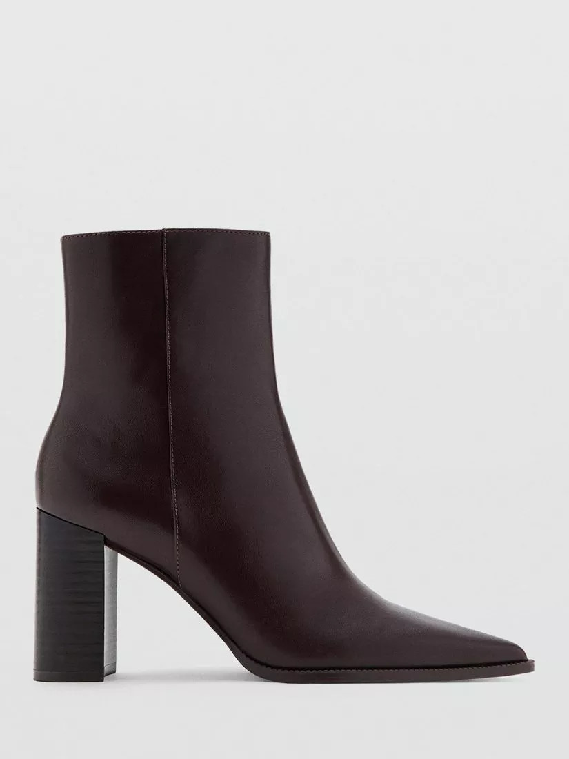 Mango Nino Ankle Boots, Black | John Lewis (UK)