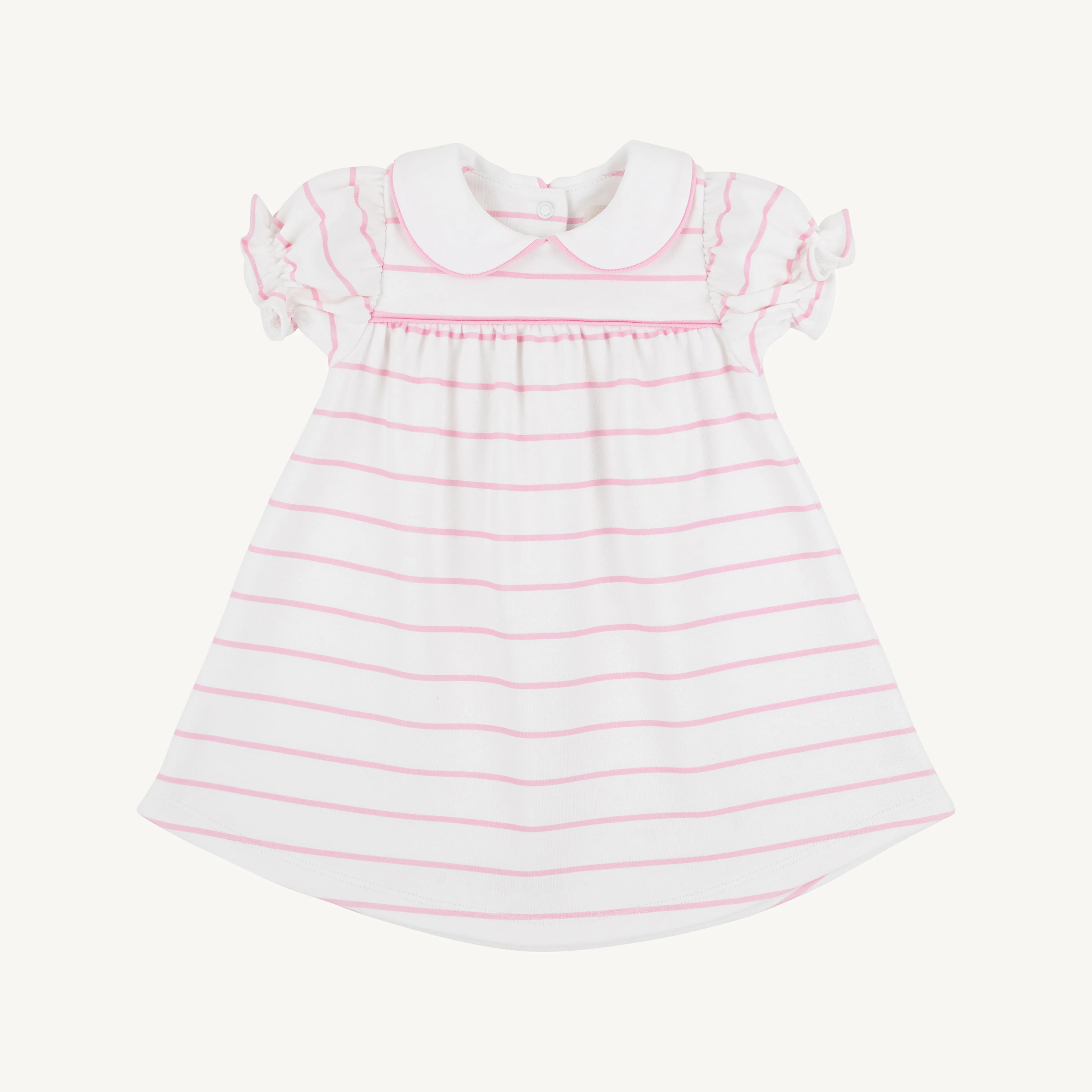 Holly Day Dress - Pier Party Pink Stripe with Pier Party Pink | The Beaufort Bonnet Company