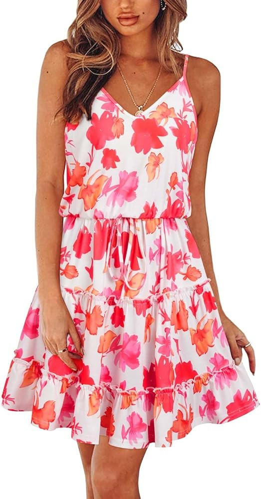 White Floral Red | Amazon (US)