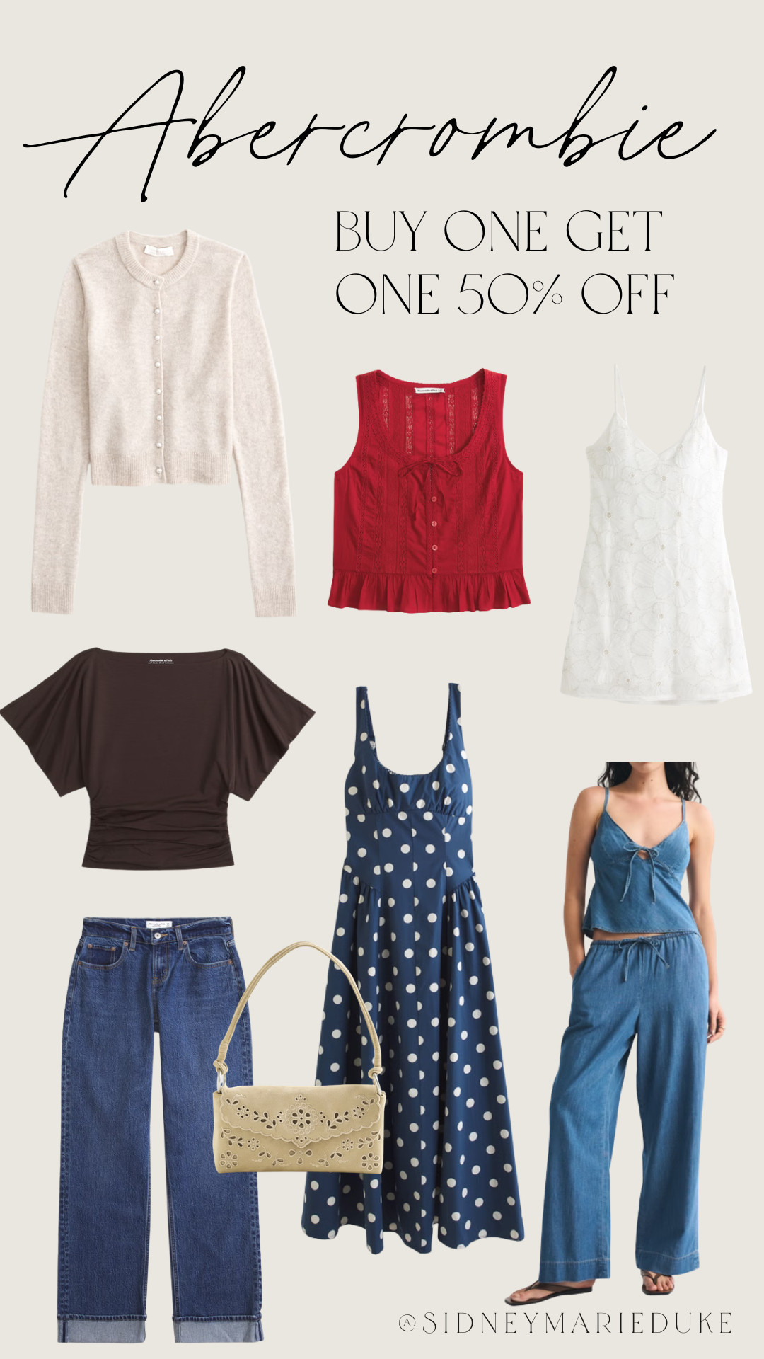  Abercrombie is doing BOGO 50% off everything, so many cute things for spring 🤍

 

#LTKSaleAlert