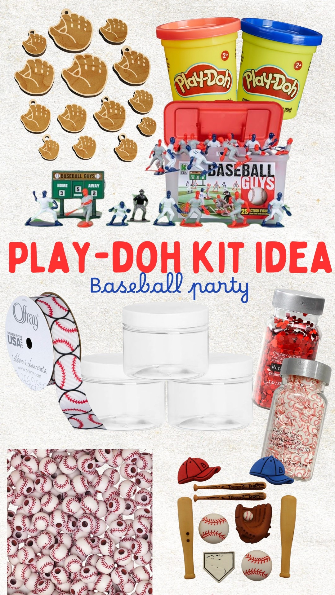 Baseball playdoh kit party favor ⚾️🧢🏟️🍿🌭 

#LTKFamily #LTKParties #LTKKids