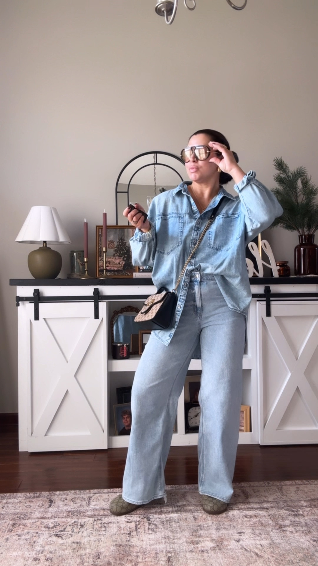 Denim on Denim 

#LTKootd #LTKSeasonal