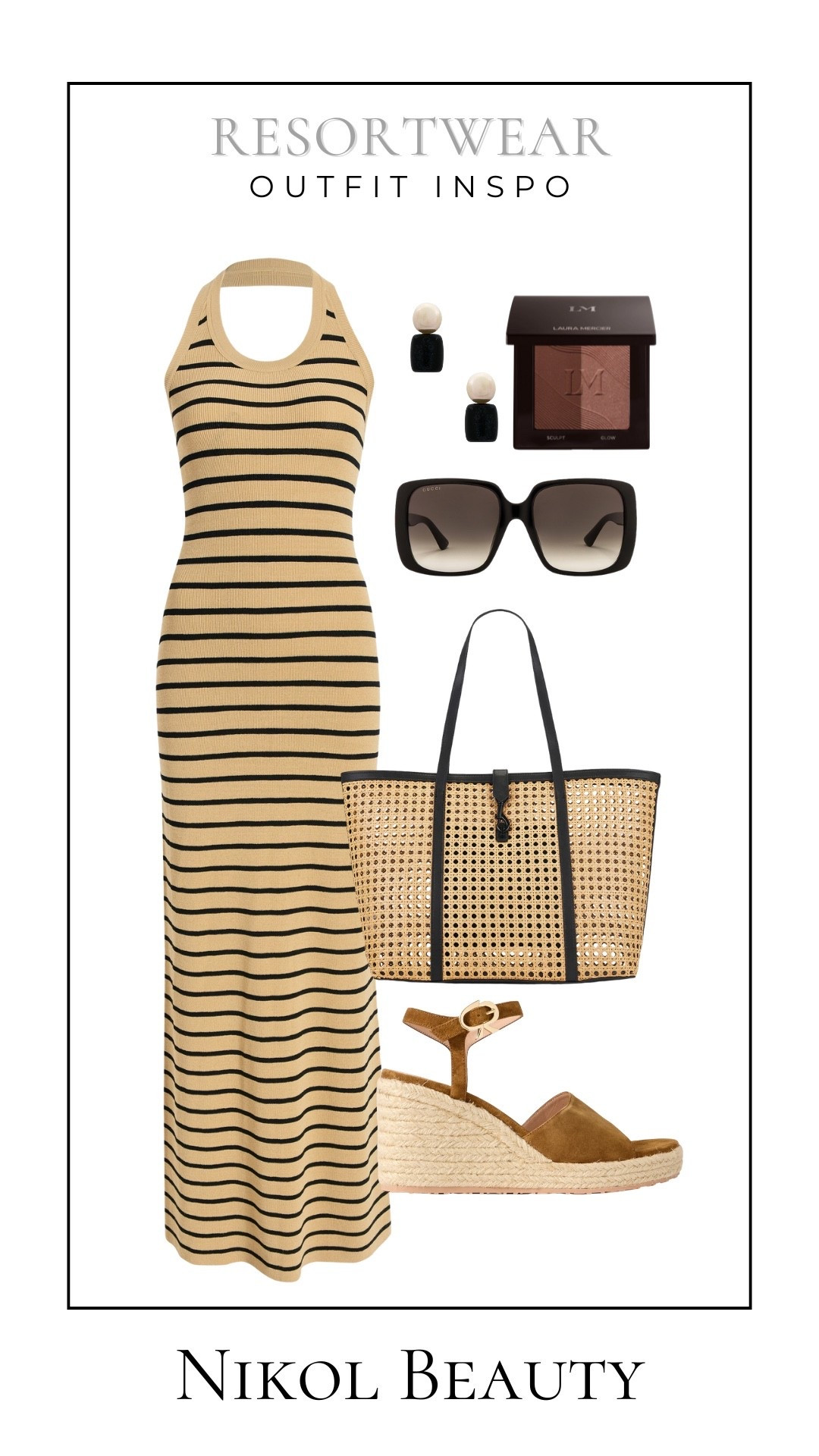 Easy, neutral, and just polished enough. This striped knit dress and raffia details are made for sunny strolls and slow lunches.

resortwear outfit, summer outfit inspo, striped knit dress, neutral resort style, raffia bag, vacation sandals, espadrille wedges, chic travel outfit, beach lunch look, warm weather style, resort chic



#LTKItBag #LTKStyleTip #LTKShoeCrush