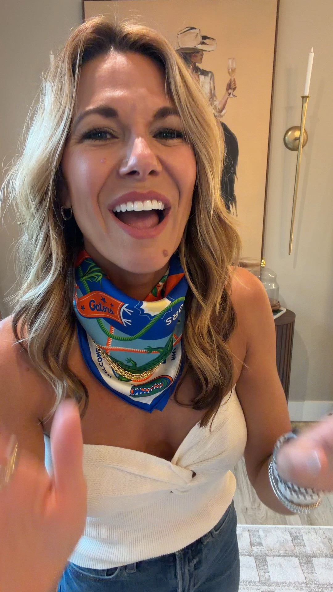 I absolutely love shopping @Shopify   as it’s a one stop shop — from my gorgeous office and decor to my football theme silk scarf Shop has it all! #ad #shoppartner

#LTKHome #LTKOver40 #LTKdayinmylife