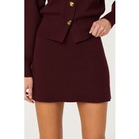 ASTR the Label | Eryn Sweater Mini Skirt in Wine | Size S | ASTR The Label (US)