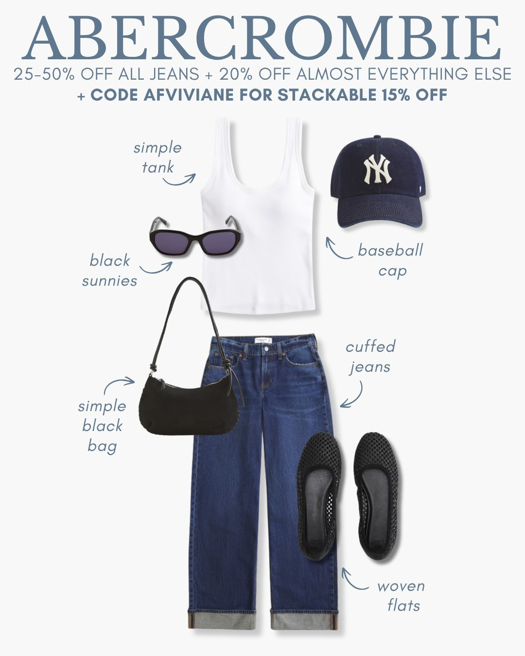 [8/5/26] @abercrombie transitional fall styling | code AFVIVIANE is live!

[Denim Promo: *Offer valid online only August 5, 2026 to August 10, 2026 in US/CA. Excludes clearance. Online price reflects discount. Extra 20% Off: *Offer valid in stores and online August 5, 2026 to August 10, 2026 in US/CA. Exclusions apply as indicated. Online price reflects discount. Promo Code: *Use code AFVIVIANE to get an additional 15% off almost everything in stores and online at checkout from August 5, 2026 to August 10, 2026 in US/CA. Exclusions apply. See details online.]

#LTKgrwm #LTKootd #LTKSeasonal