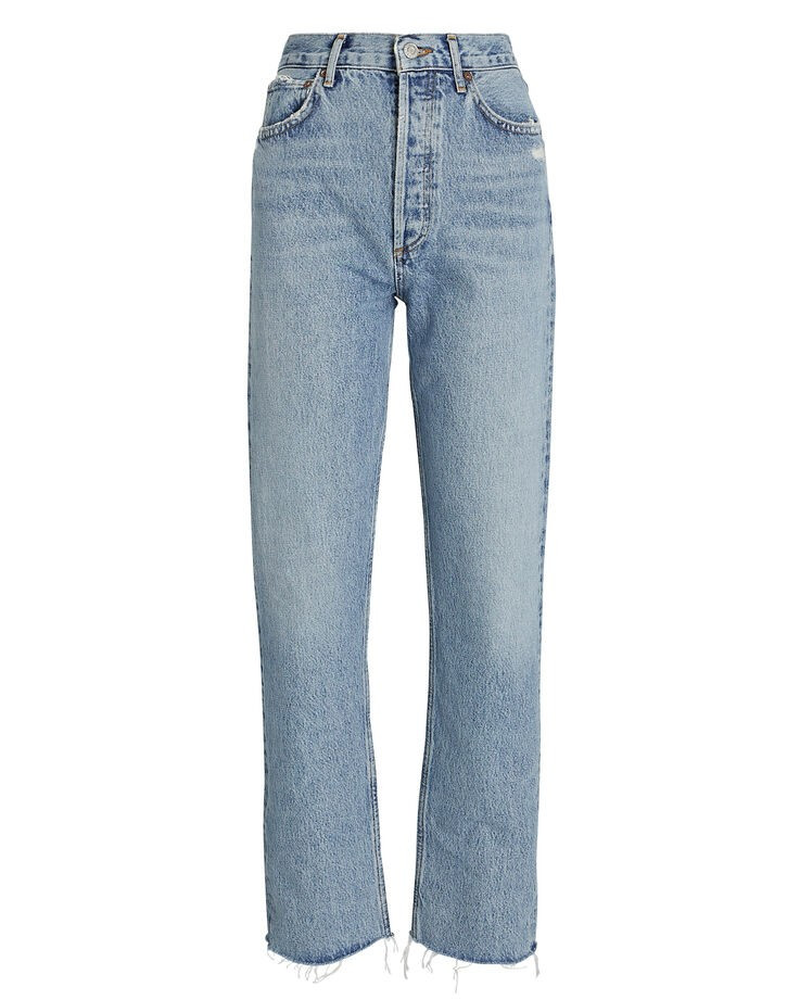 90's Pinch Waist High-Rise Straight Jeans | INTERMIX