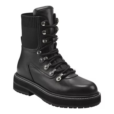 Marc Fisher LTD Women's Elwa Lace Up Booties, Black, 8.5M | Belk