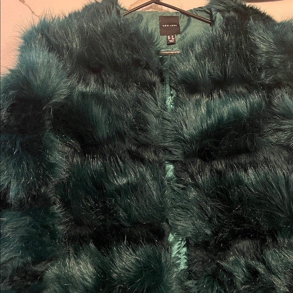 New Look Deep Green Fur Teddy Jacket | Poshmark