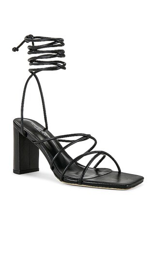 Carlie Sandal in Black Nappa | Revolve Clothing (Global)
