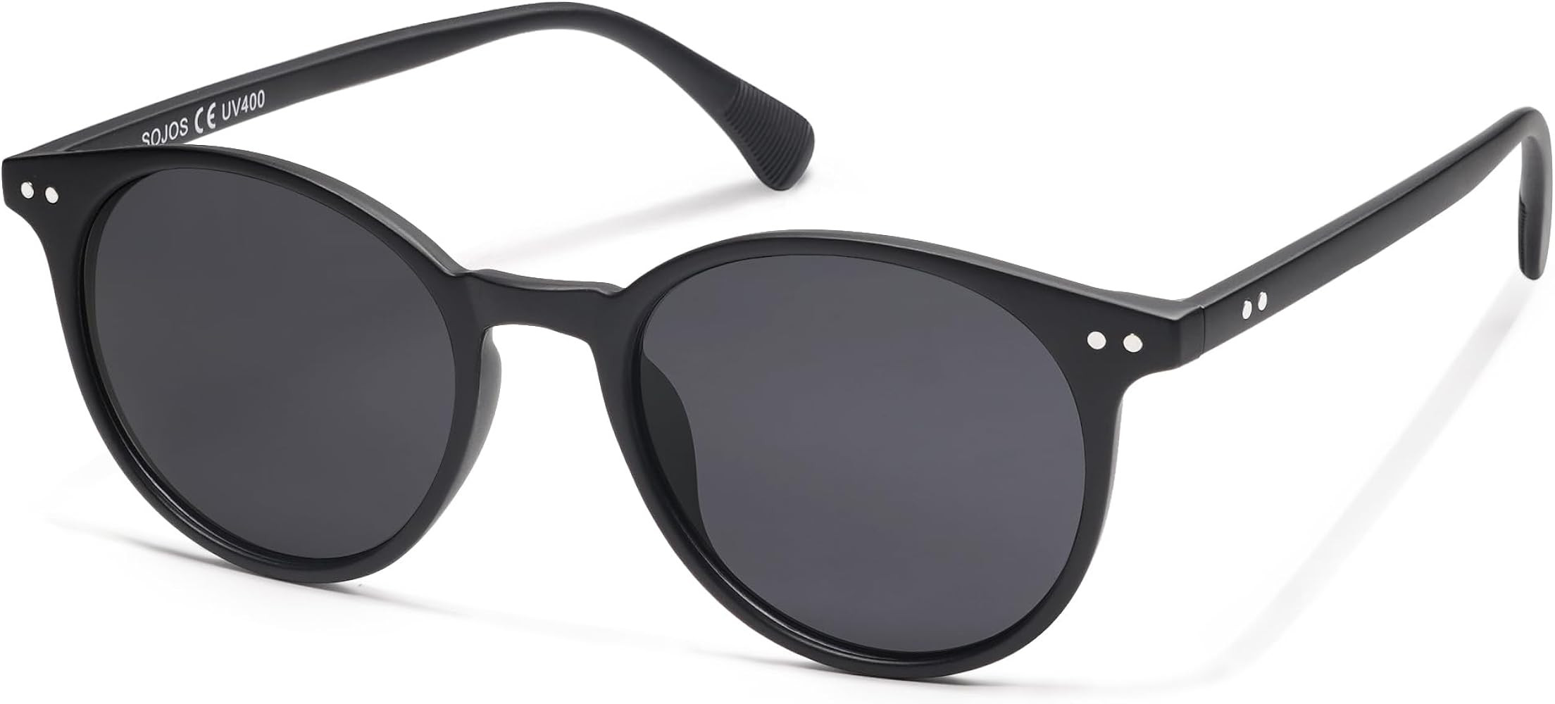 SOJOS TR90 Polarized Small Round Sunglasses for Women Men Vintage Style UV400 Lens SJTR2113 | Amazon (US)