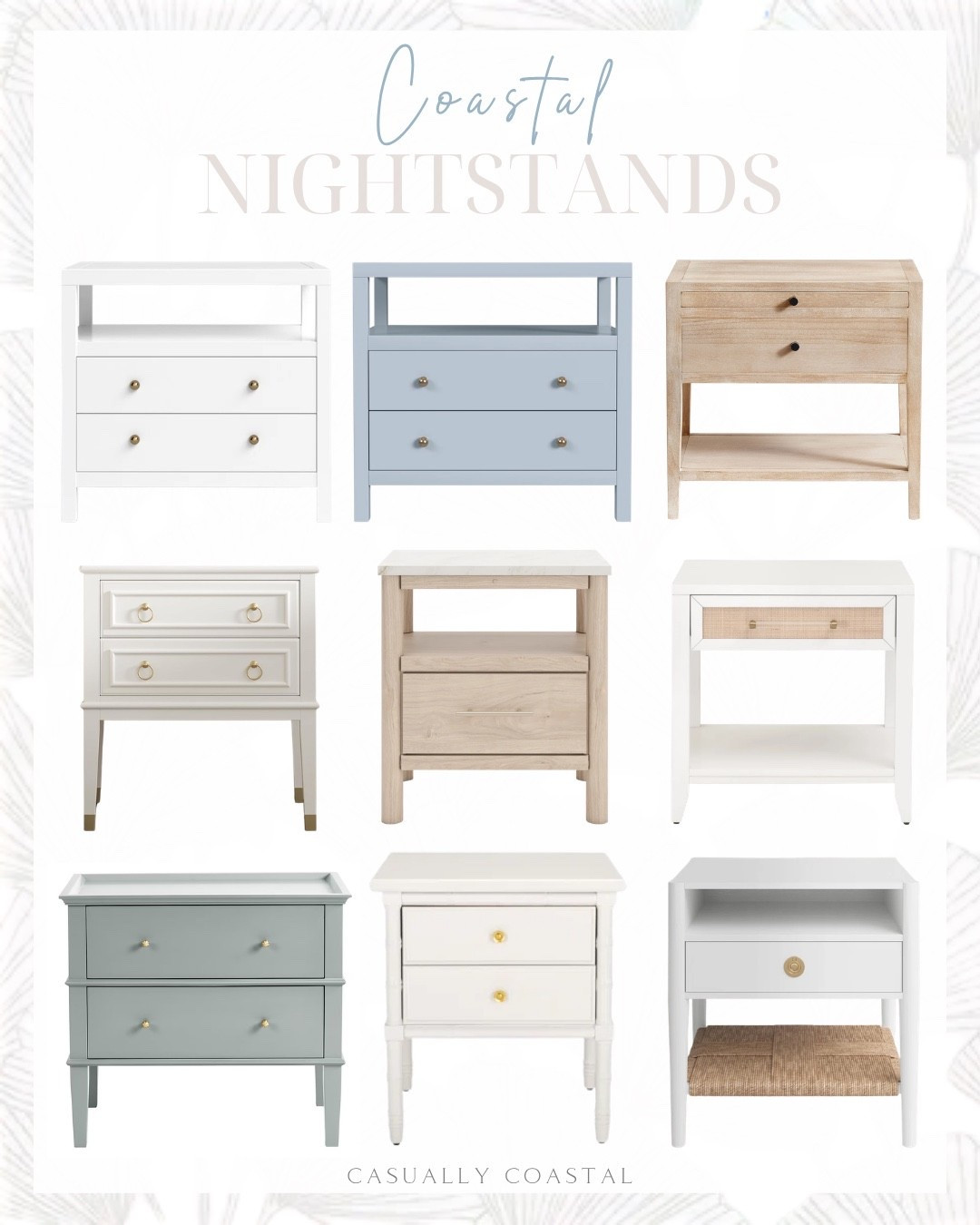 Coastal Nightstands 

Wayfair nightstands, pottery barn nightstand, white nightstand, 2 drawer nightstand, blue nightstand, 28” nightstand, wood nightstand, end table with storage, Ballard designs nightstand, beige nightstand, Amazon nightstand, tall nightstand, nightstand with charging station, bedside table, 2 drawer wood chest solid wood nightstand

#LTKHome