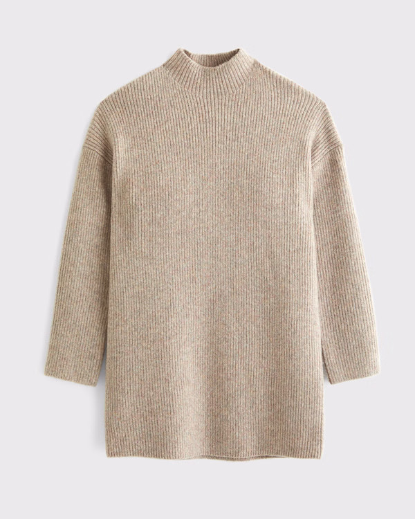 Easy Mockneck Mini Sweater Dress | Abercrombie & Fitch (US)