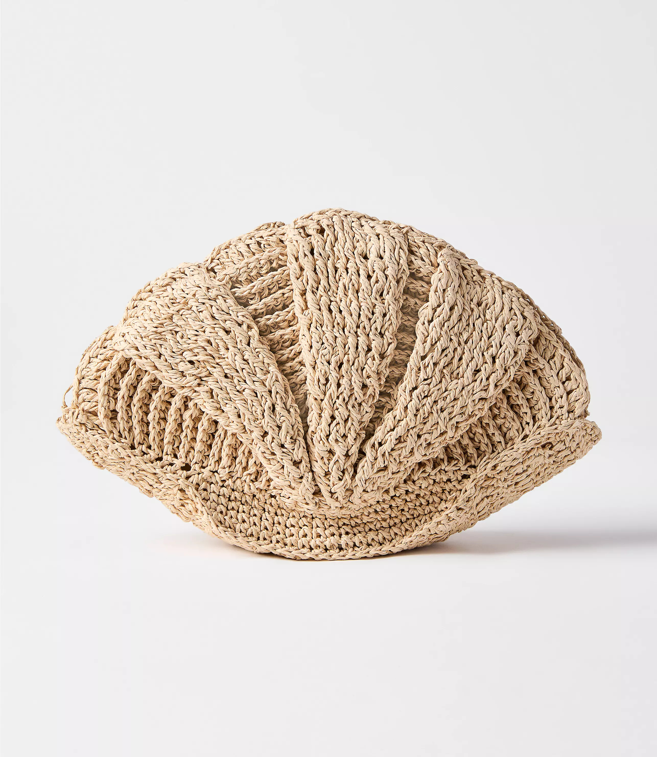 Raffia Seashell Clutch Bag | LOFT