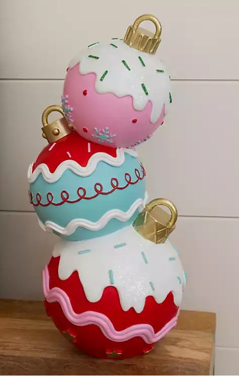 This ornament stack is so cute!  15” - would be great for an entry or side table.  


#christmasdecor #ornaments #kirklands 

#LTKHoliday #LTKHome #LTKFindsUnder50
