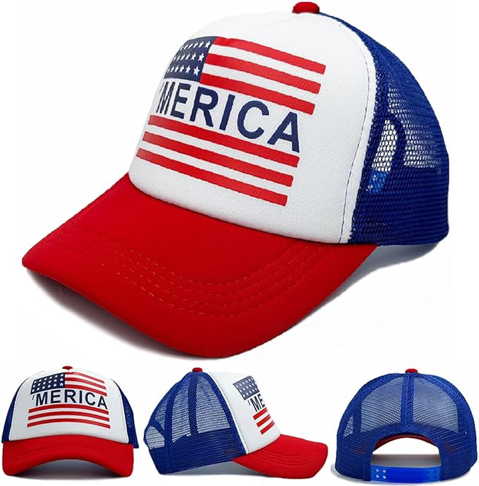 Baseball Caps 4th of July Hat Fourth of July Accessories Outfits for Women USA Hat Trucker Hat 4t... | Amazon (US)