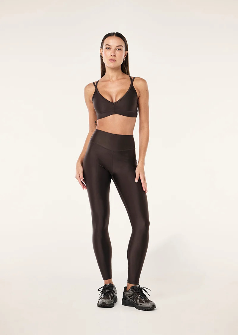 FAIRMONT FULL LENGTH LEGGING IN COFFEE SHINE | P.E Nation AU