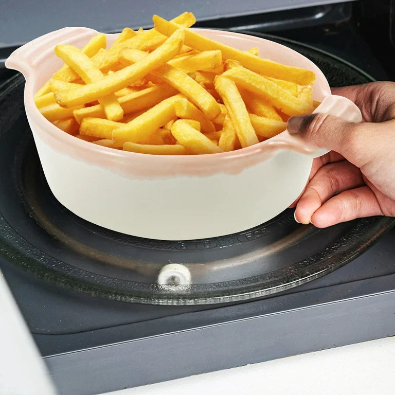 Oraceous Ceramic Pie Pan Baking Dish with Double Handle Plate for Roasting Cheese Pan Baking Bowl | Walmart (US)
