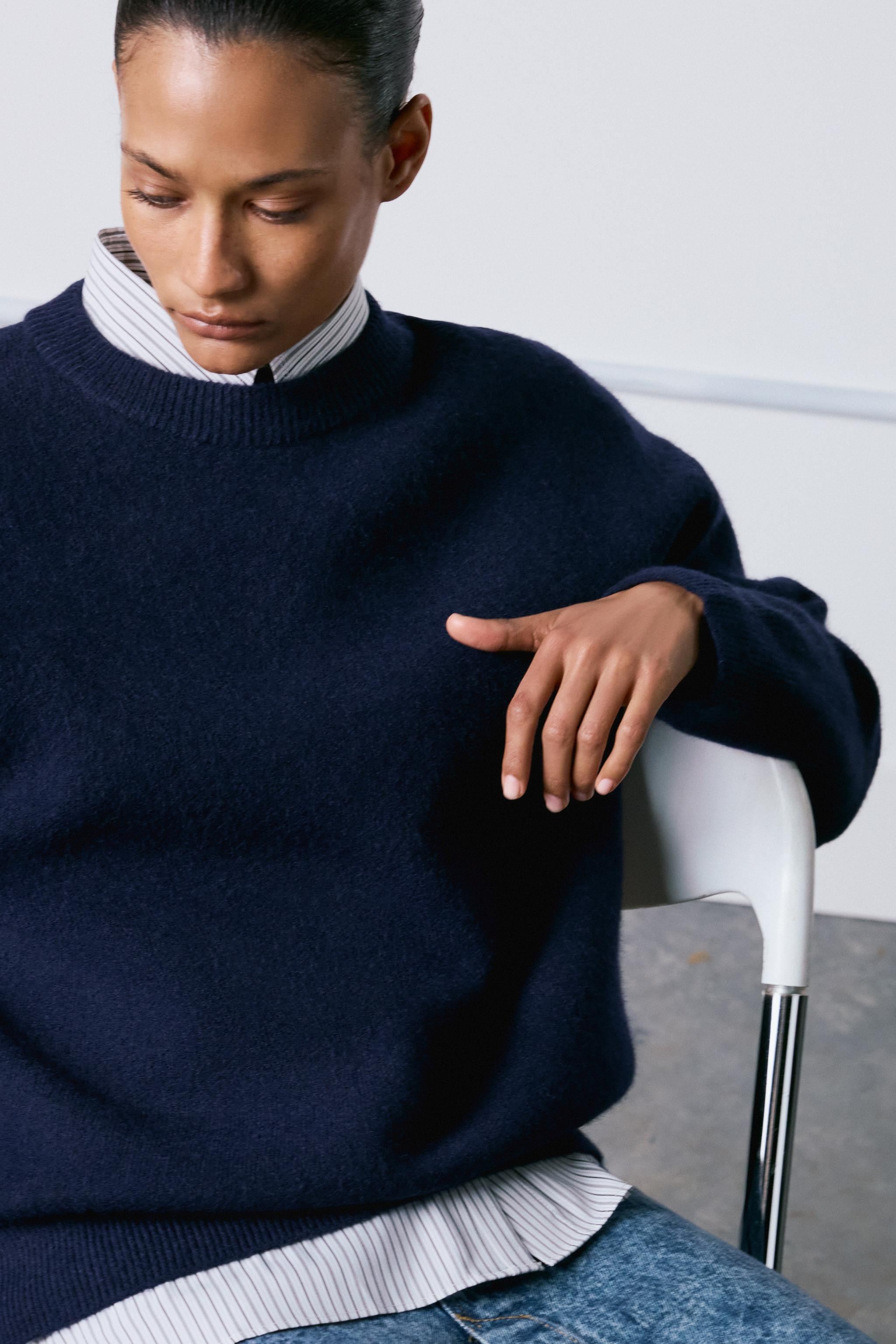 PLAIN KNIT SWEATSHIRT | Zara AU