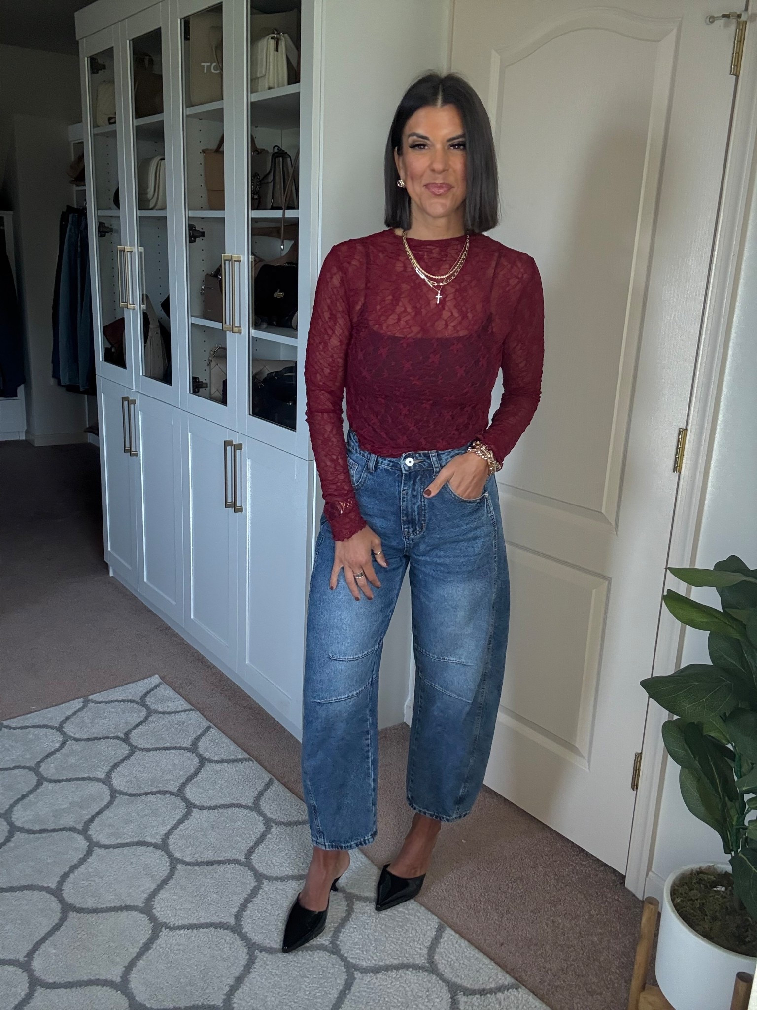 Size small in lace top and tank Size 2 in jeans

#LTKSeasonal #LTKFindsUnder100