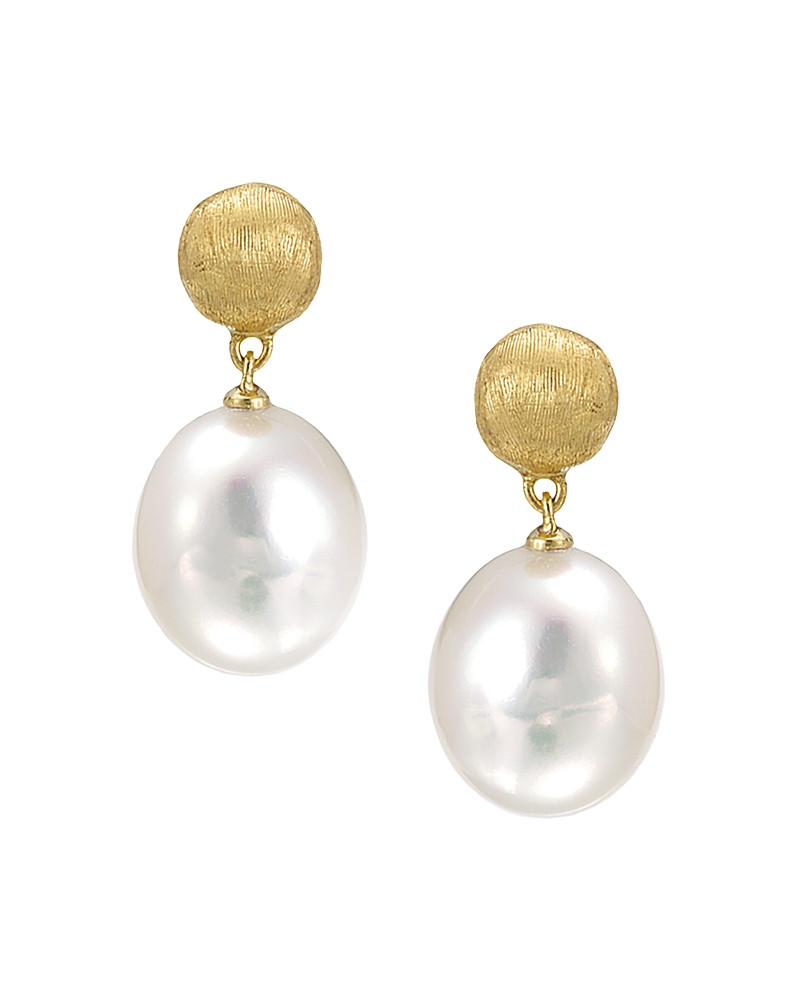 Marco Bicego Africa Pearl Collection 18K Yellow Gold and Cultured Freshwater Pearl Drop Earrings | Bloomingdale's (US)