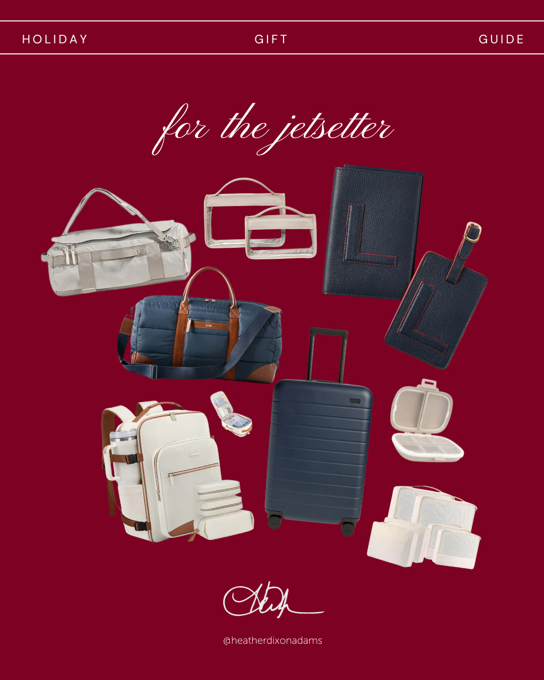 For the traveler in your life. Thoughtful, practical, and stylish gifts for anyone who’s always on the go. 

 