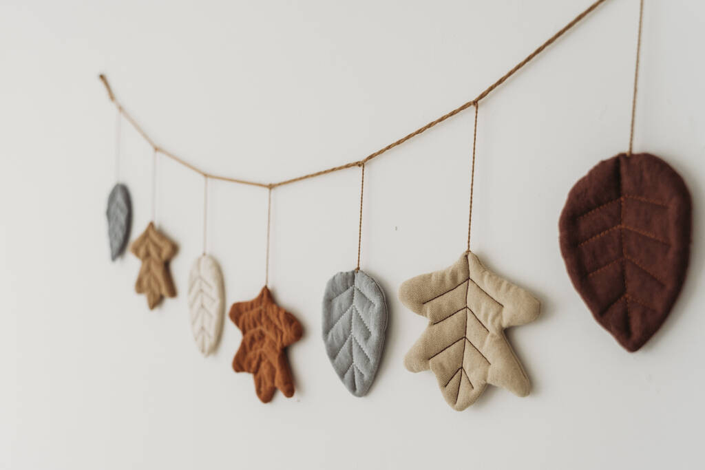 Quilted Cotton Leaf Garland | Not On The High Street
