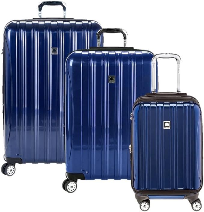 DELSEY Paris Helium Aero Hardside Expandable Luggage with Spinner Wheels, Blue Cobalt, 3-Piece Se... | Amazon (US)