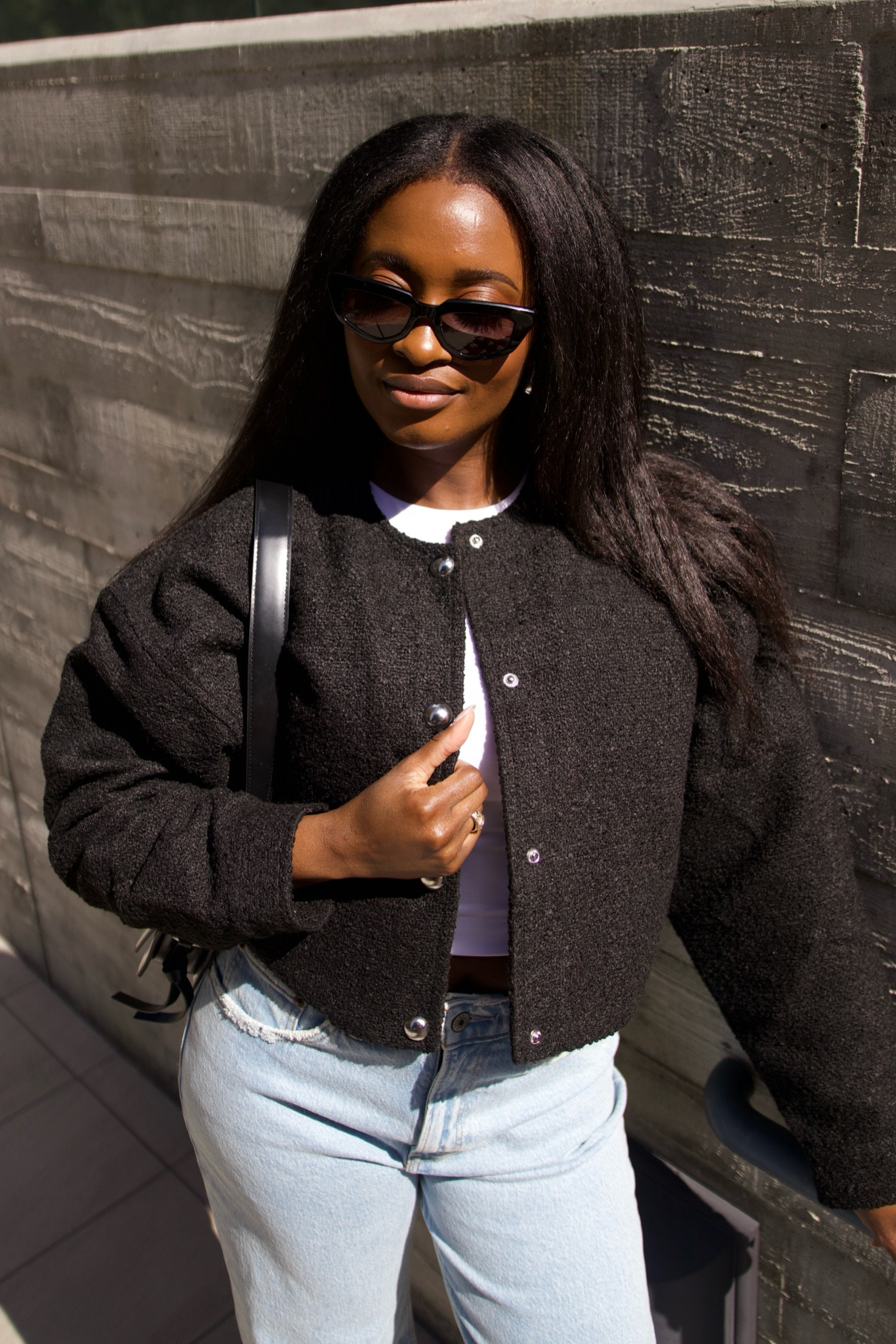 Easy to wear black boucle jacket!


#LTKstyletip #LTKSpringSale #LTKfindsunder50