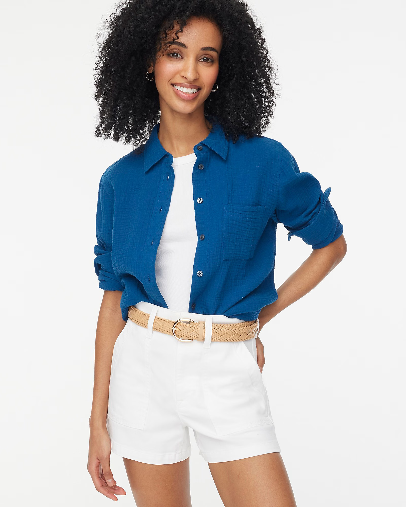 Gauze button-up shirt | J.Crew Factory