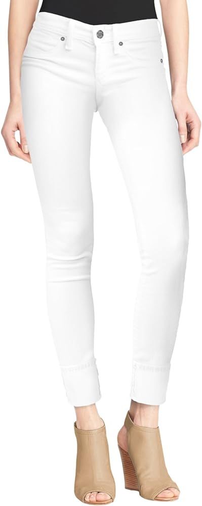 Hybrid & Company Women's Super Stretchy Deep Wide Cuff/Capri Denim Jeans | Amazon (US)