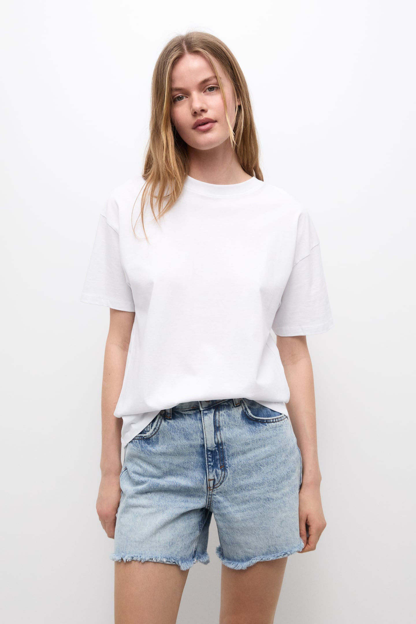 Oversized short sleeve T-shirt | PULL and BEAR UK