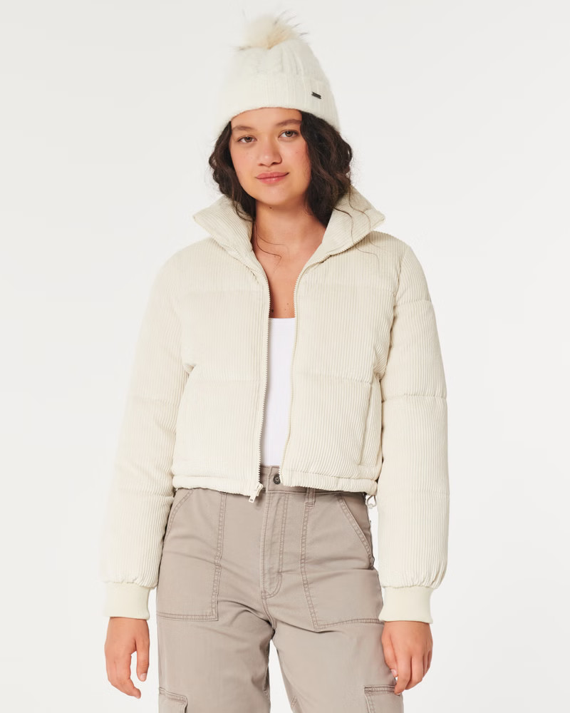 Ultimate Corduroy Mini Puffer Jacket | Hollister (US)