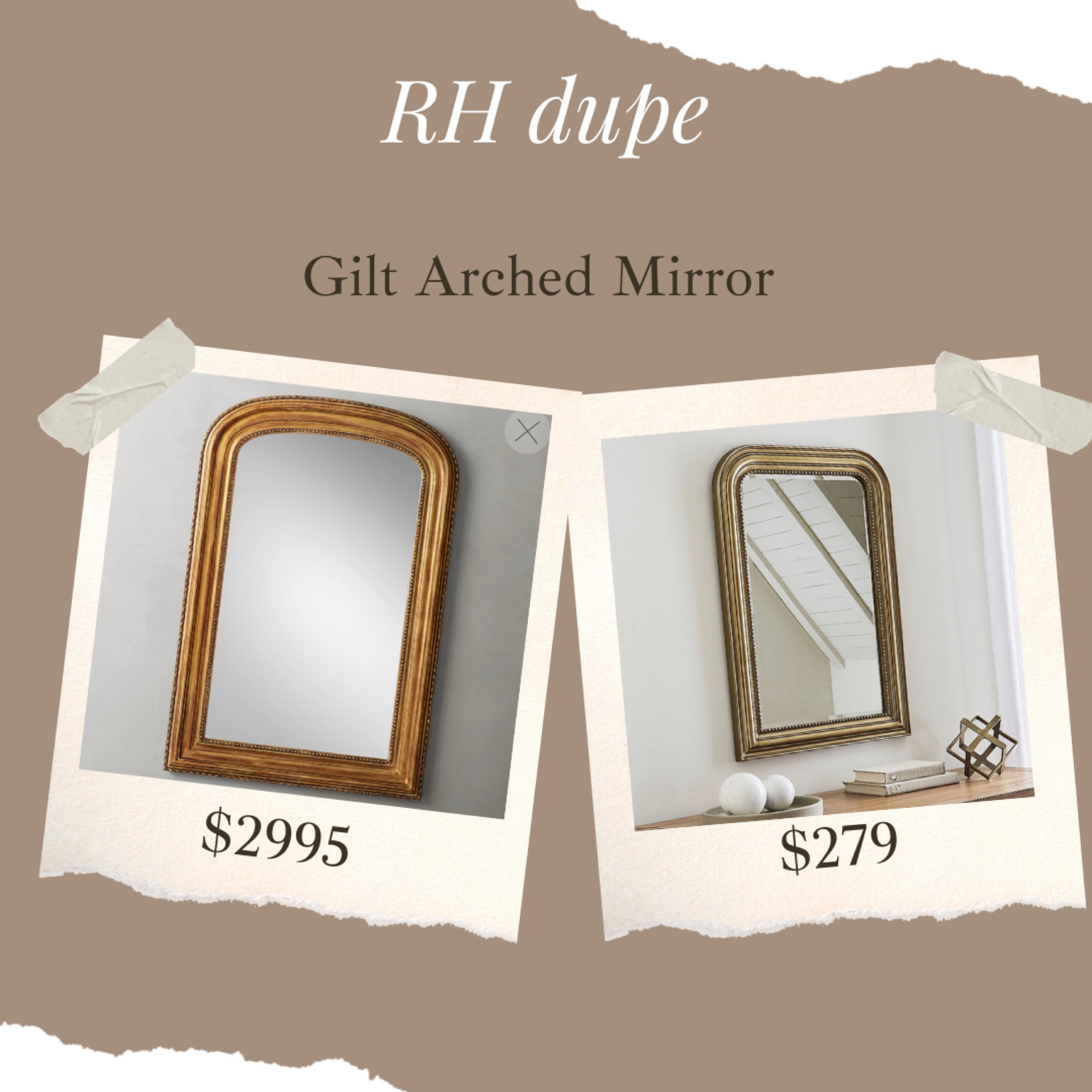 Another stunning mirror dupe! Two different sizes posted below. 


Restoration Hardware, arched mirror, mirror, gold mirror, timeless decor 

#LTKsalealert #LTKstyletip #LTKhome