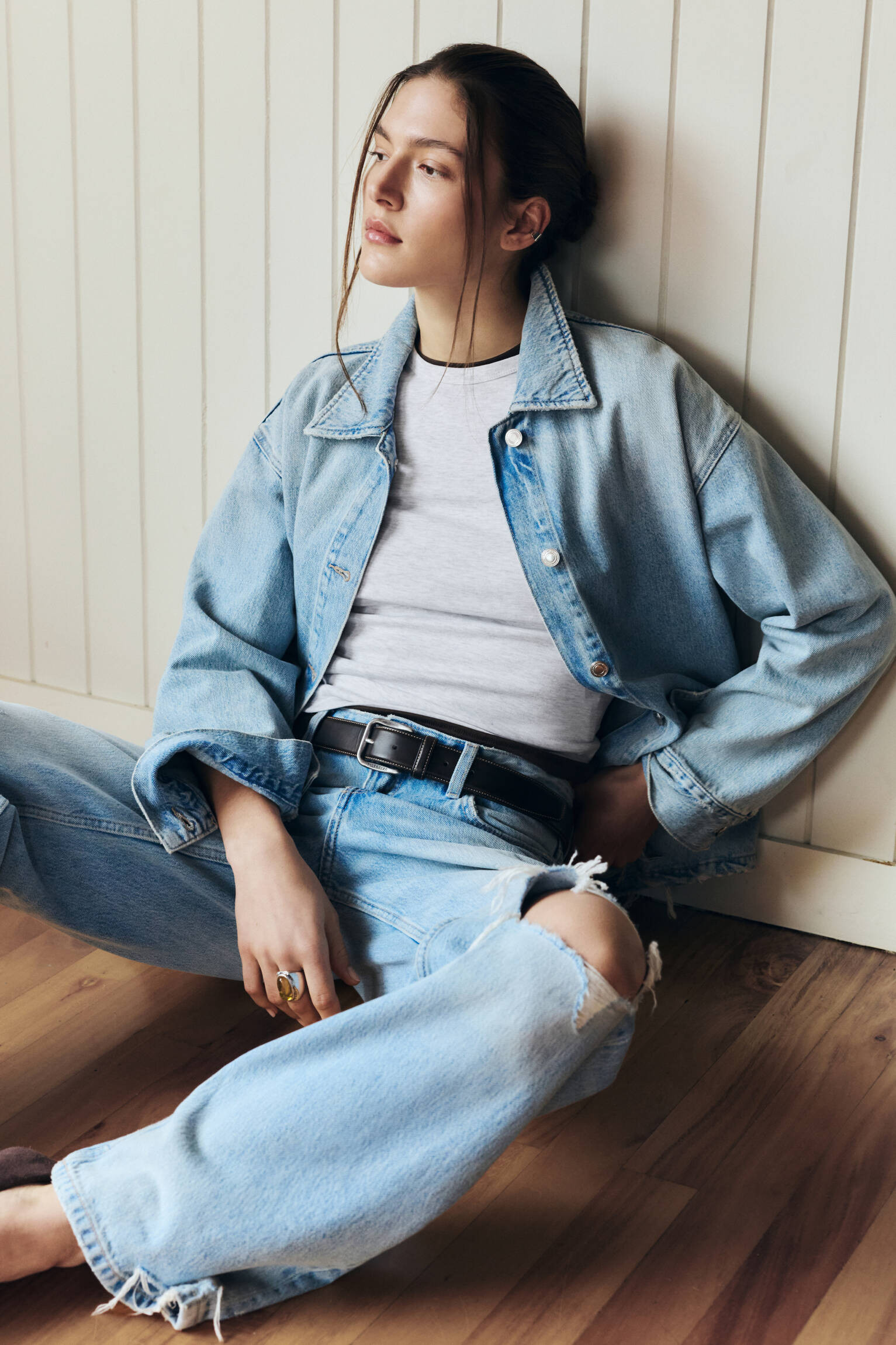 Worker denim overshirt - Pull&Bear United Kingdom | PULL and BEAR UK