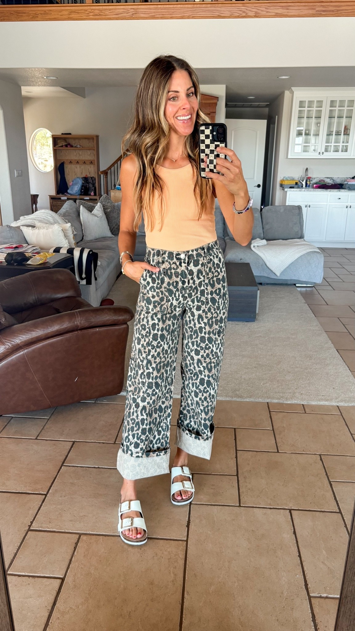 Leopard print cargo pants are finally back in stock. Loved these in the spring and summer. So fun when you pair a bright color with them.

#LTKPetite #LTKOver40 #LTKSaleAlert