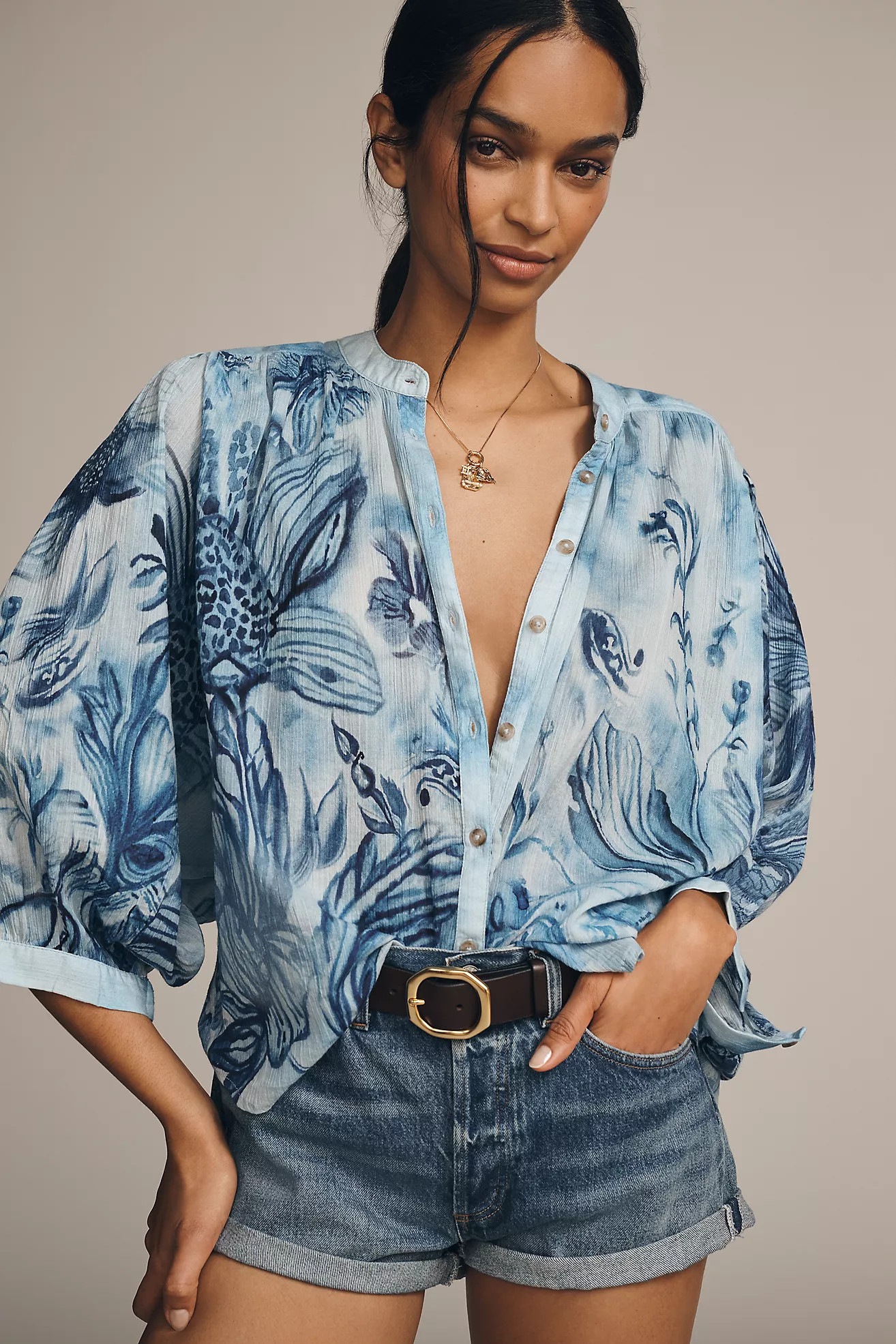 The Sidney Batwing Blouse by Pilcro | Anthropologie (US)