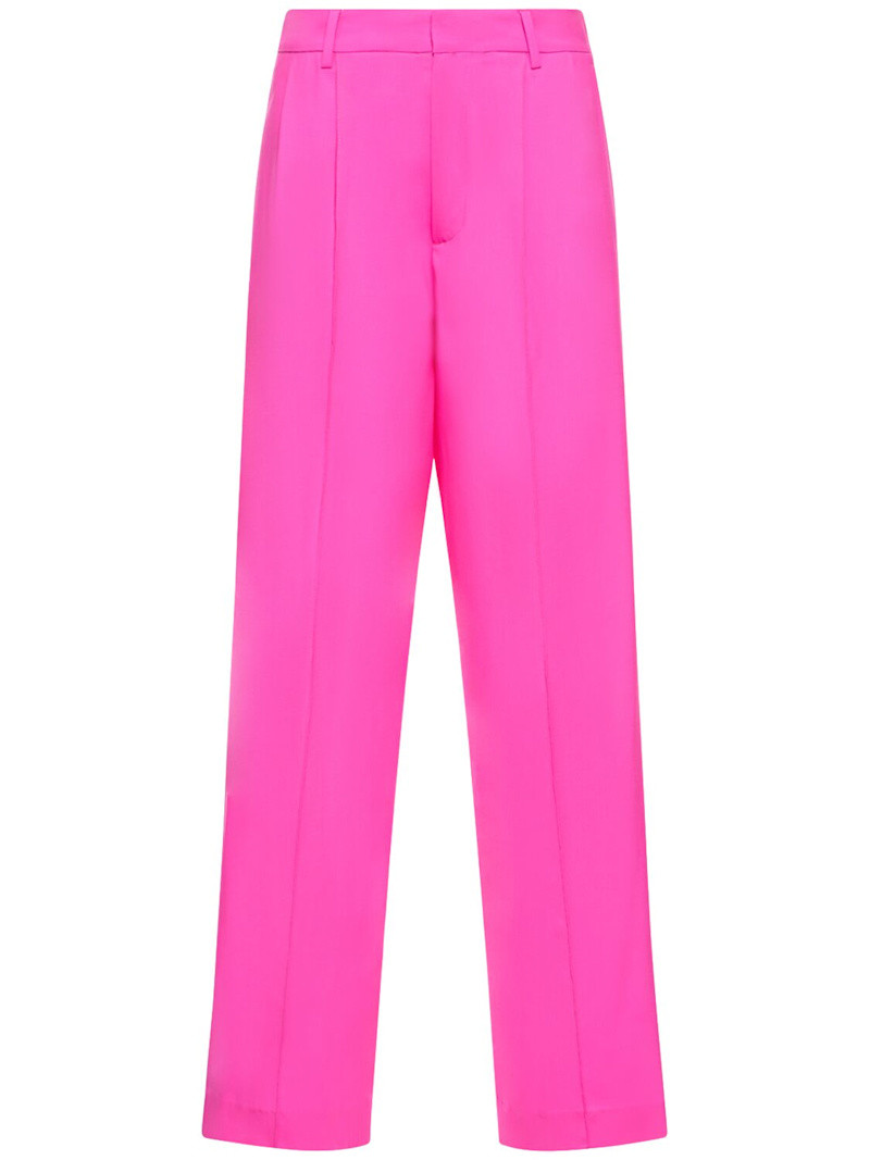 Twisted light wool double wide pants | Luisaviaroma