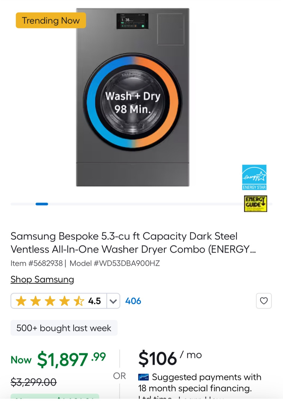 Washer dryer combo will charge your life! Put your clothes in dirty, press start and get your clothes out when they are dry! That simple! 


Gift for mom. Gift for dad. Christmas present for her. Christmas present for him. Appliance on sale. Lowe’s sale. Washer on sale. Dryer on sale  

#LTKHome #LTKSaleAlert #LTKGiftGuide