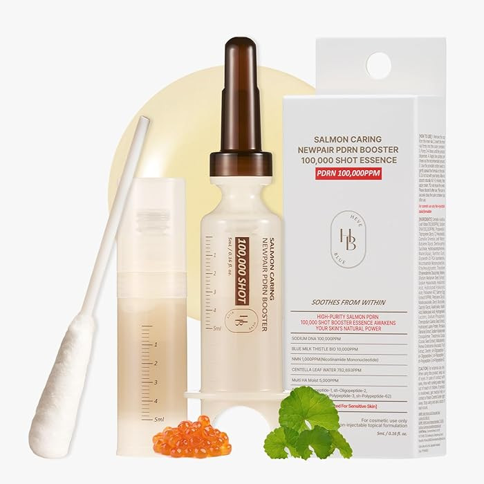 HEVEBLUE Salmon Caring Centella New Pair PDRN Booster 100,000 Shot Essence (1ea) - Salmon PDRN, R... | Amazon (US)