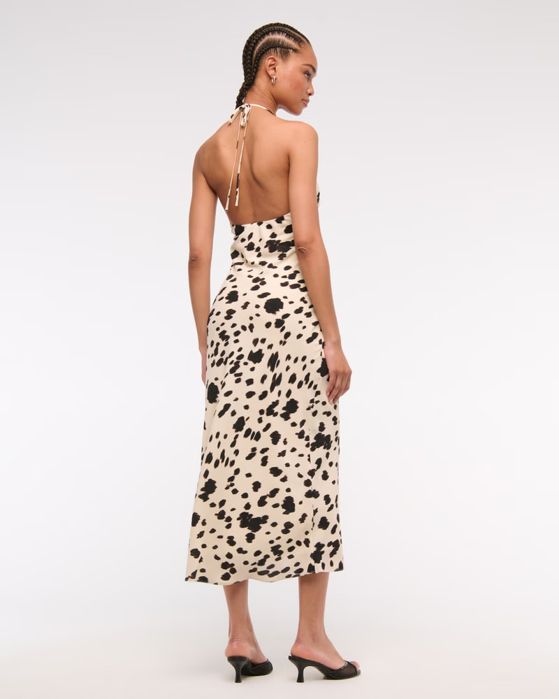 Women's Halter Slip Midi Dress | Women's Clearance | Abercrombie.com | Abercrombie & Fitch (US)