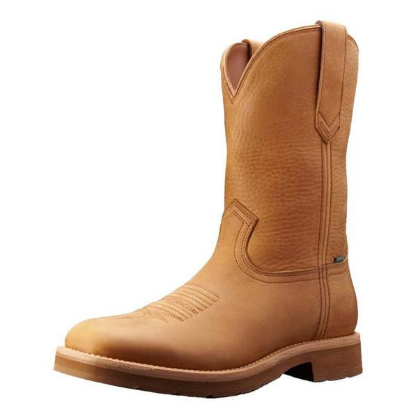 Men's Tecovas Rugged Square Toe Western Boots Outdoor 10.5 Light Tan Cow | Scheels Sports