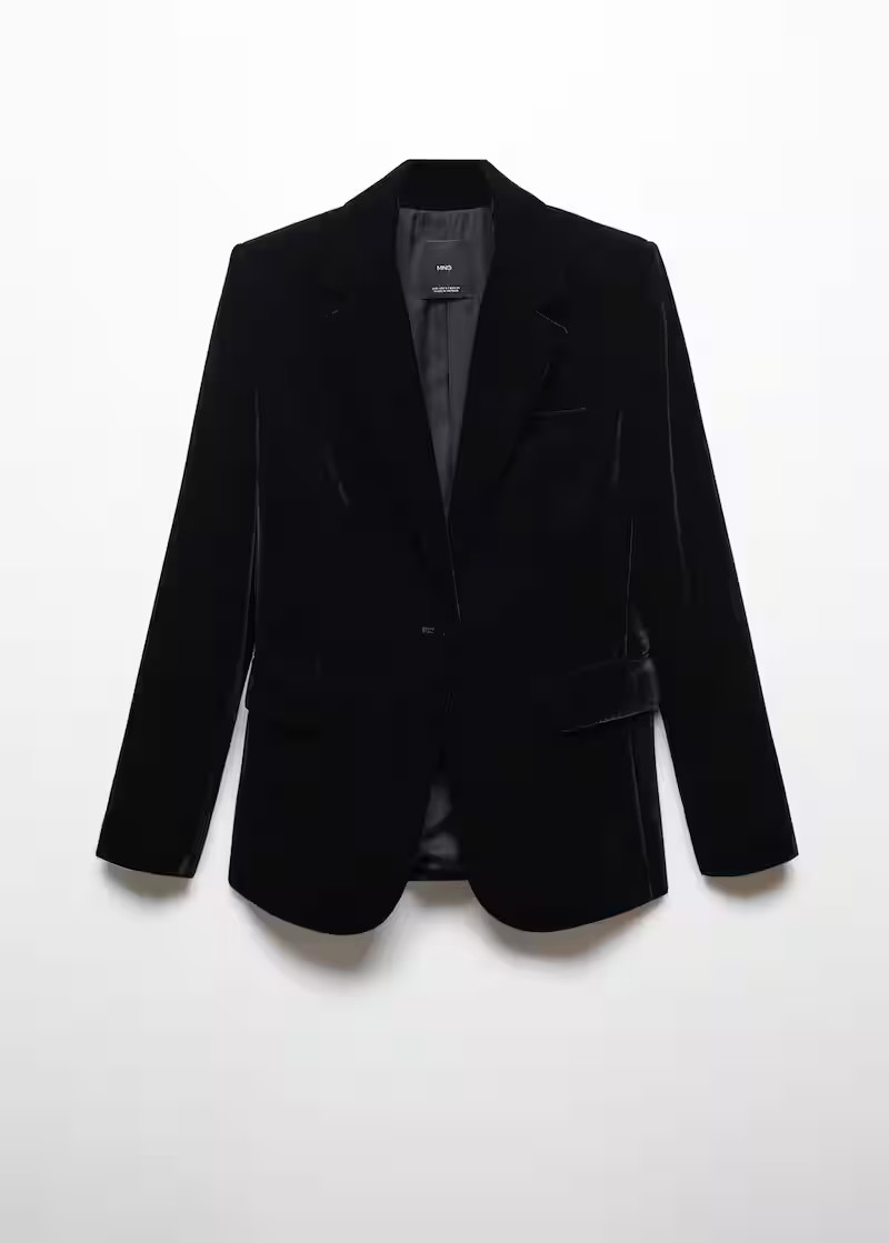 Velvet blazer | MANGO (US)