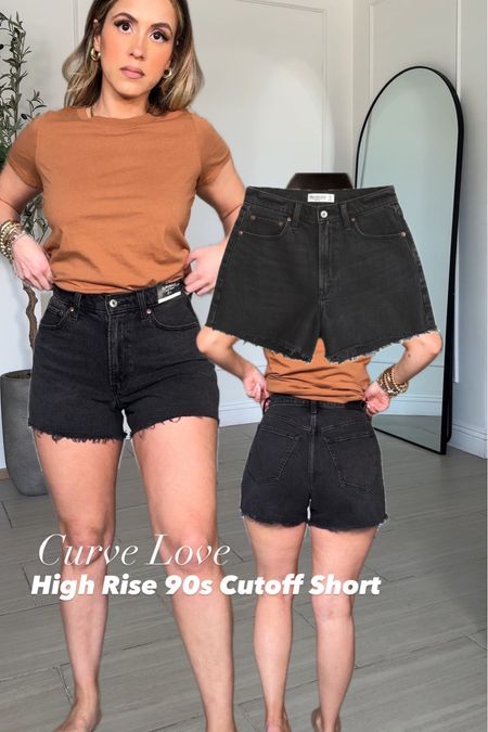 Abercrombie denim shorts 😎

Curve Love high rise 90s cutoff shorts in BLACK size 27

#LTKSeasonal #LTKU #LTKSpringSale