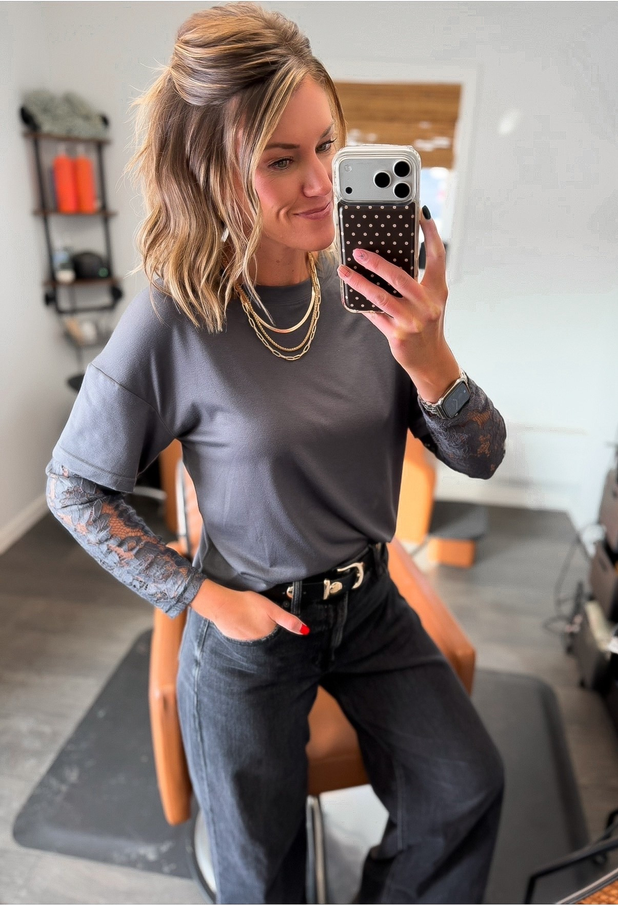 Casual workwear OOTD
Top/small
Jeans/8

#LTKootd #LTKSeasonal