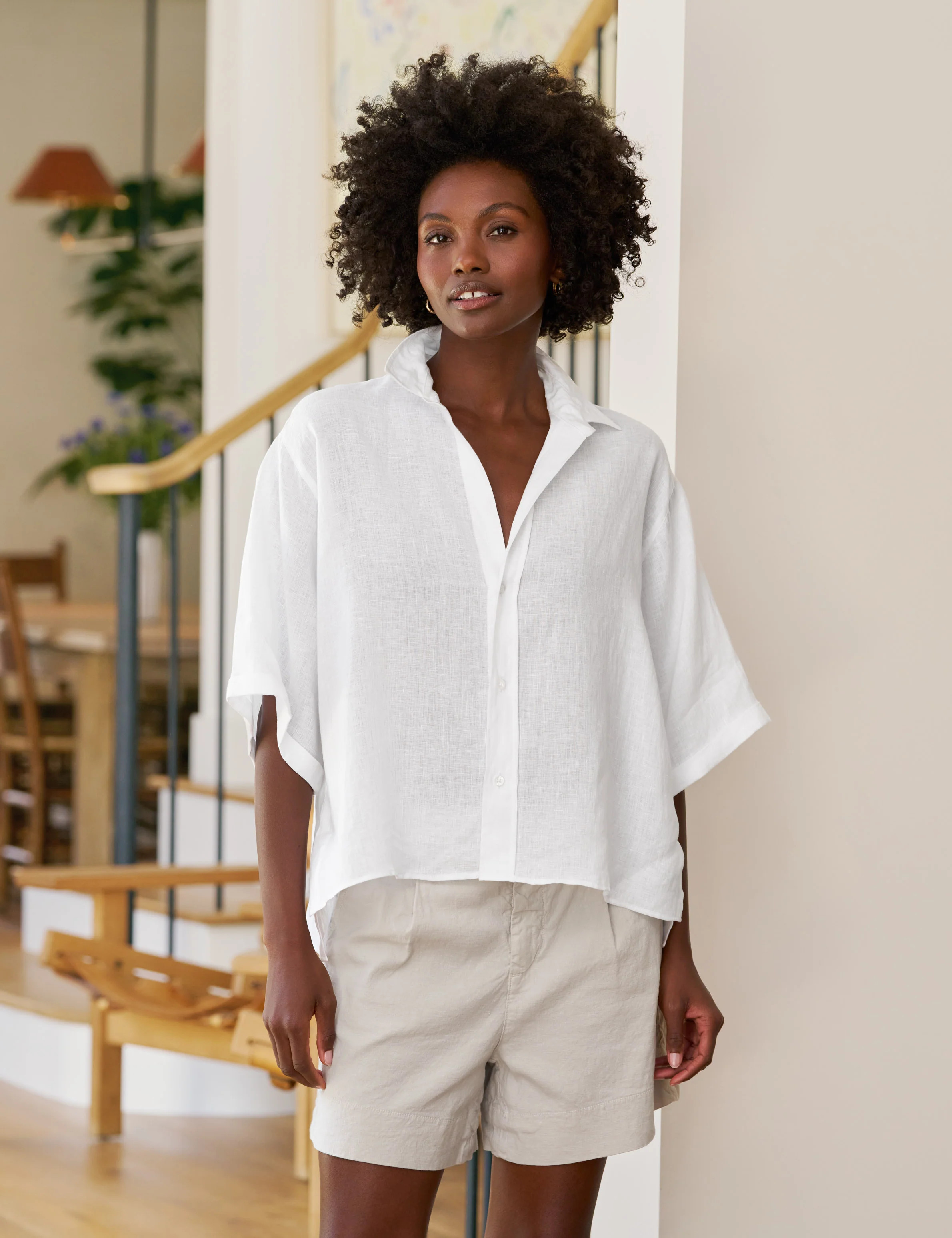 ROSIE White, Italian Classic Linen | Frank & Eileen