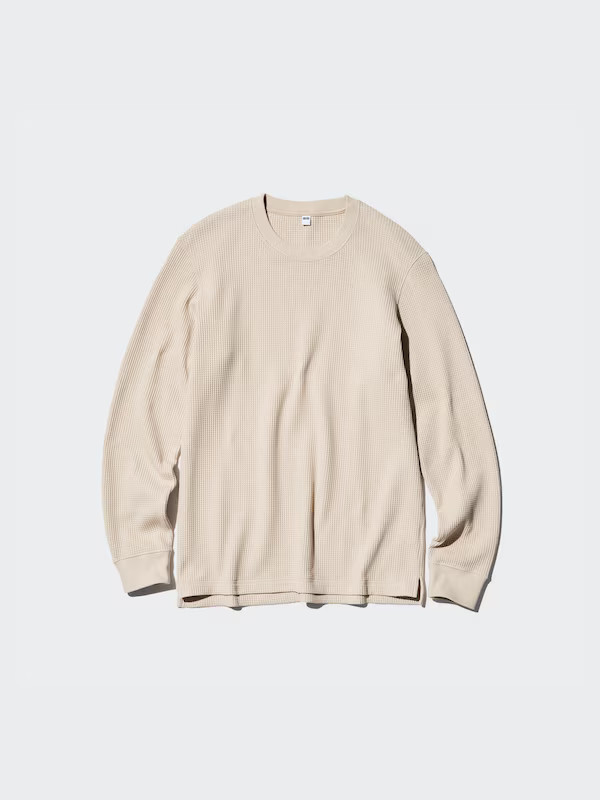 Waffle T-Shirt | Long Sleeve | UNIQLO (US)