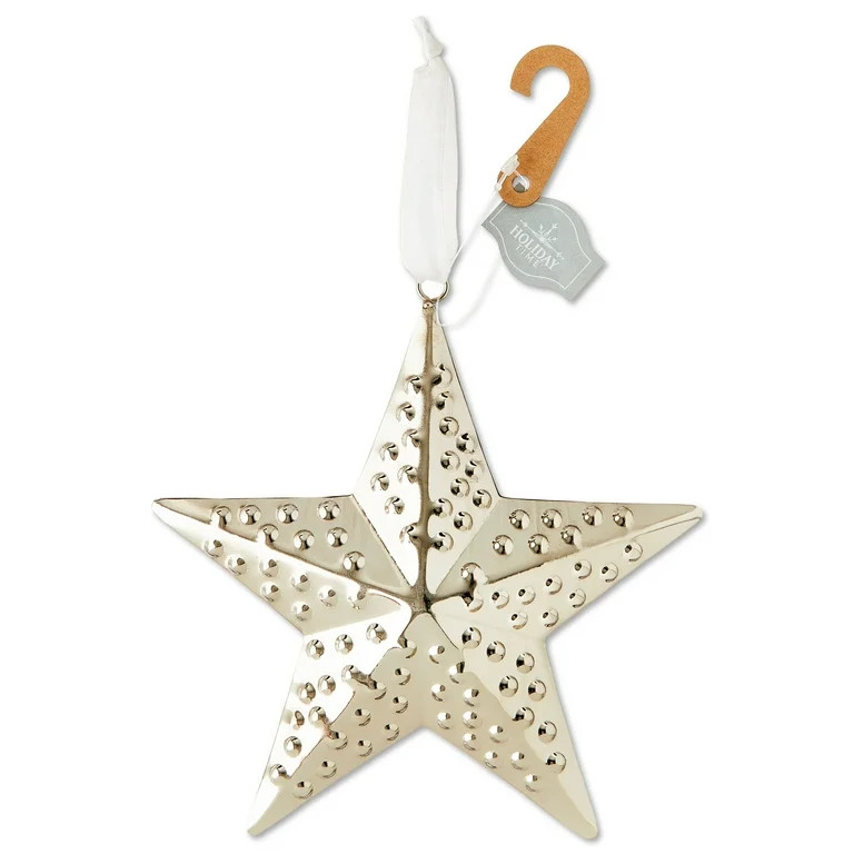 Silver Iron Star Christmas Ornament, 6.5", by Holiday Time | Walmart (US)