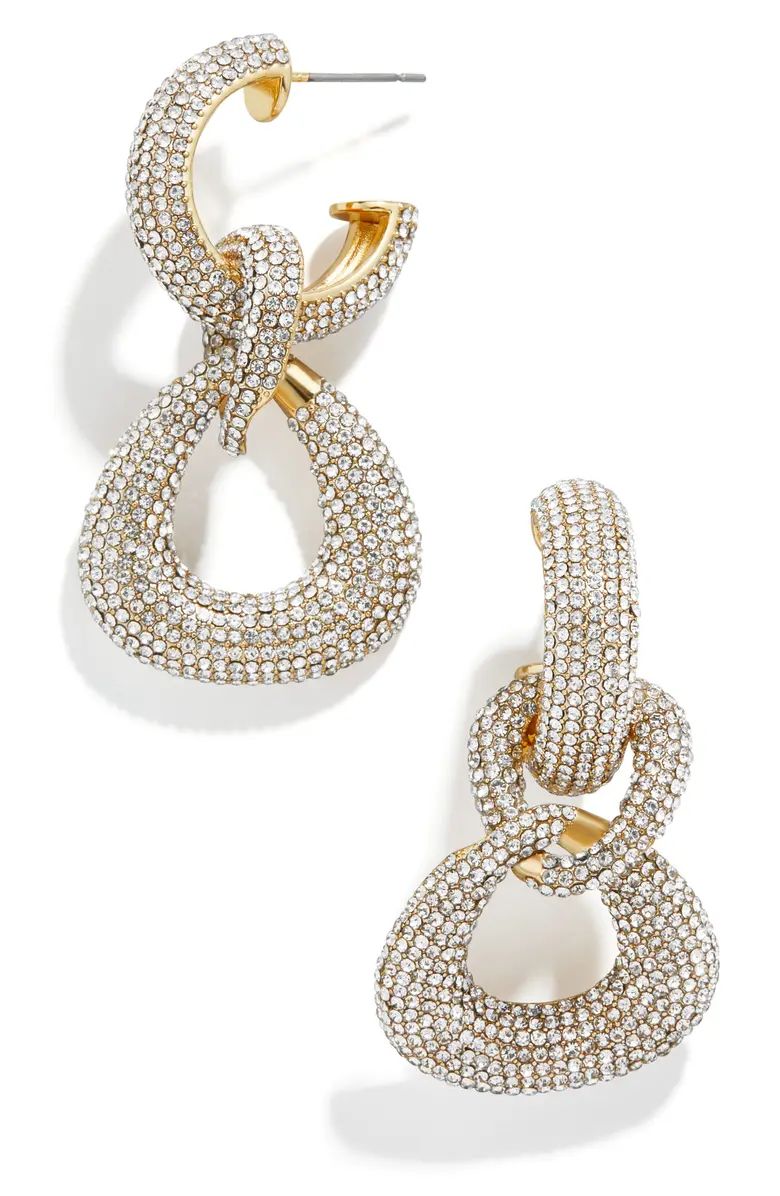 Gemma Pavé Crystal Link Drop Earrings | Nordstrom