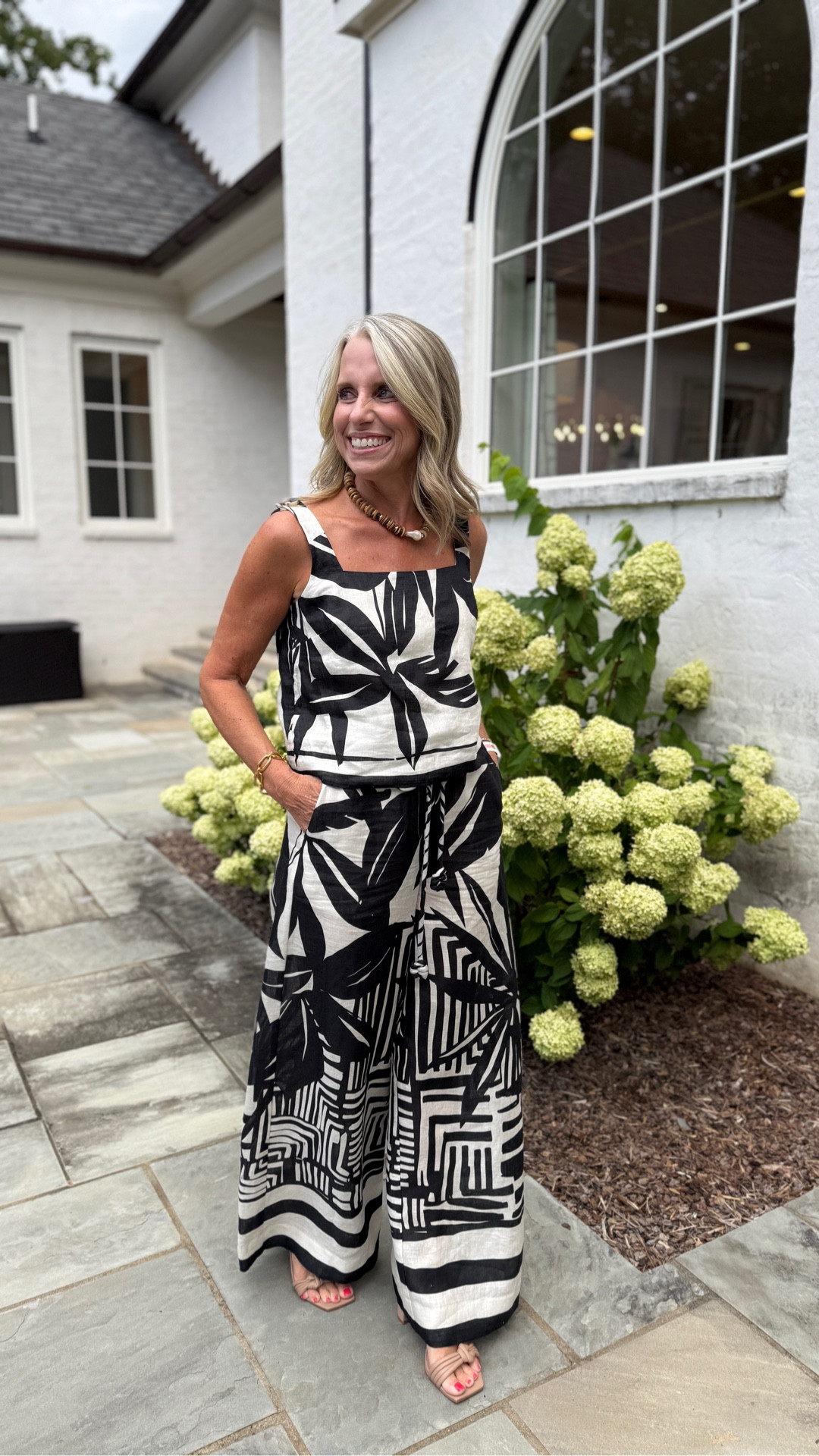 Love this set from @antoniomelanioffocial @dillards 
Wearing small top (needed XS…so I took up the straps) and size 4 pants (would prefer 2)

#LTKOver40 #LTKStyleTip